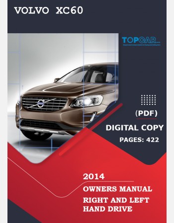 2014 volvo xc60 owners manual lhd & rhd